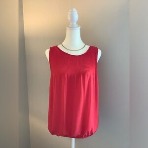Max Studio Red Blouse | Sheer | Size Small